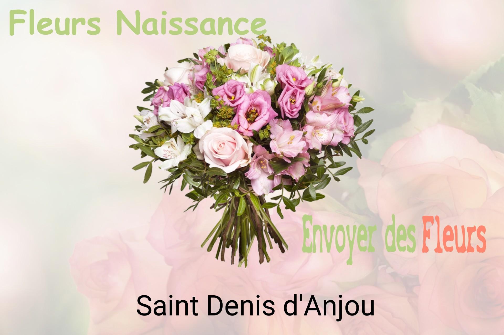 Bouquet de fleurs de naissance livré à Saint-Denis-d'Anjou